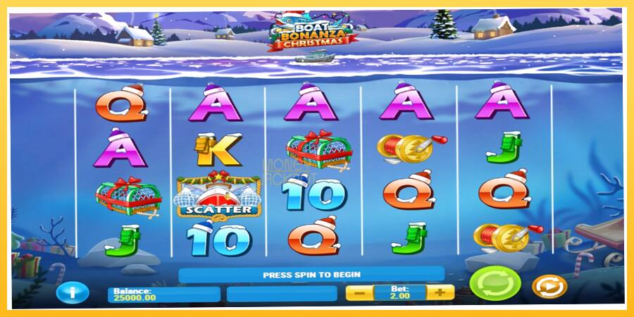 Игровой аппарат Boat Bonanza Christmas - игра на реальные деньги, картинка 1