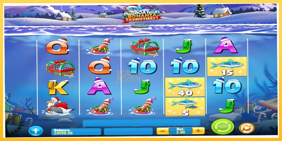 Игровой аппарат Boat Bonanza Christmas - игра на реальные деньги, картинка 2