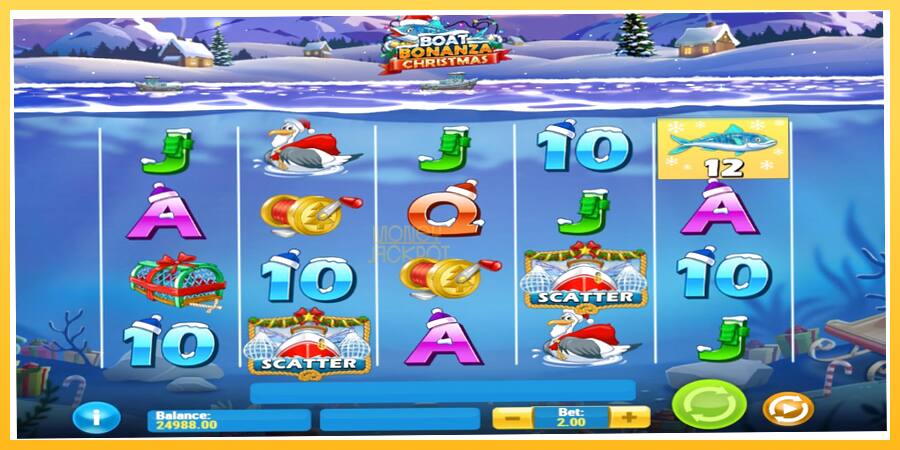 Игровой аппарат Boat Bonanza Christmas - игра на реальные деньги, картинка 3