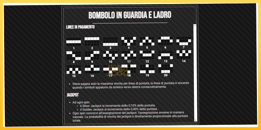 Игровой аппарат Bombolo In Guardia E Ladro - игра на реальные деньги, картинка 7