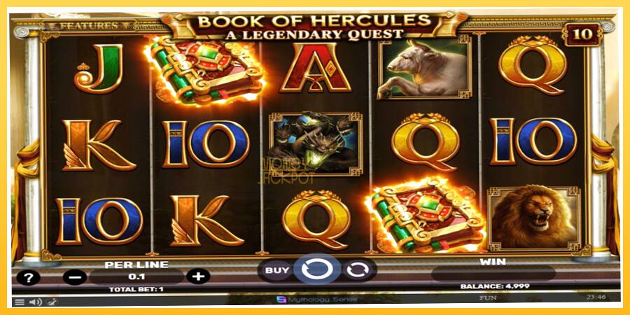 Игровой аппарат Book of Hercules - A Legendary Quest - игра на реальные деньги, картинка 2