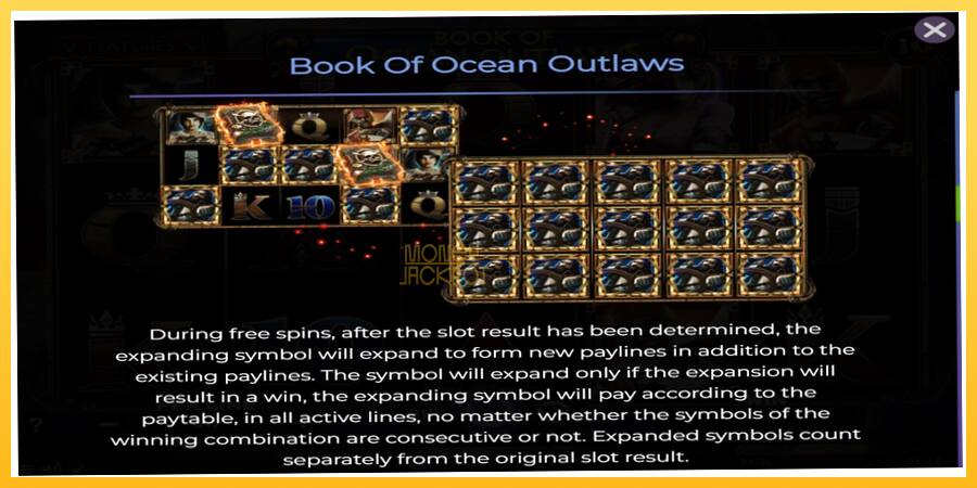 Игровой аппарат Book of Ocean Outlaws - игра на реальные деньги, картинка 5