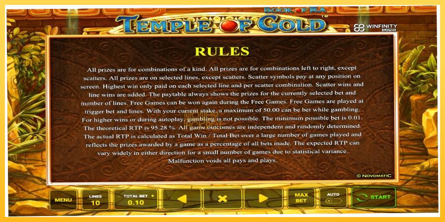 Игровой аппарат Book of Ra Temple of Gold - игра на реальные деньги, картинка 5