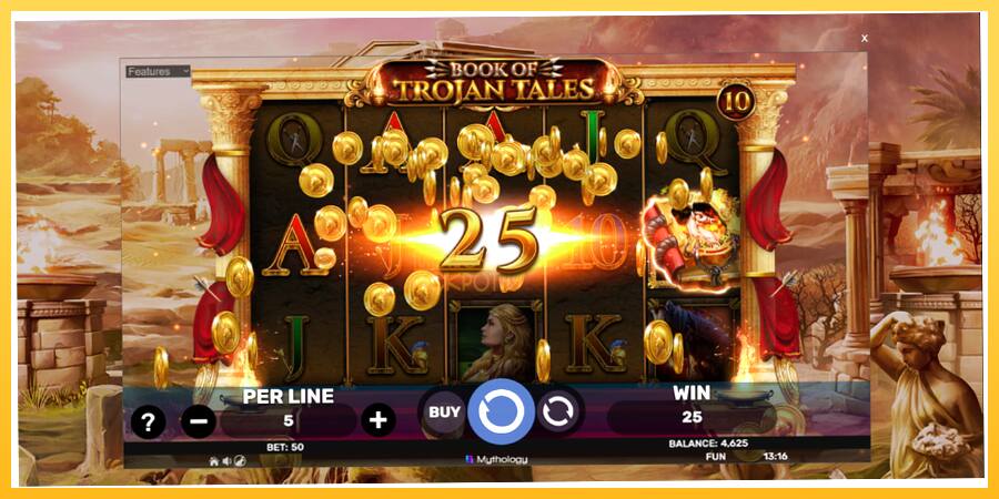 Игровой аппарат Book of Trojan Tales - игра на реальные деньги, картинка 3