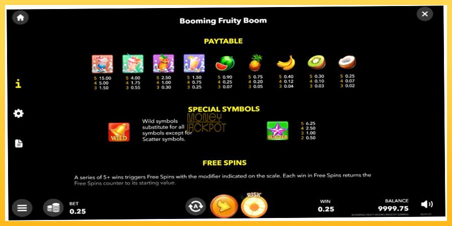 Игровой аппарат Booming Fruity Boom - игра на реальные деньги, картинка 5