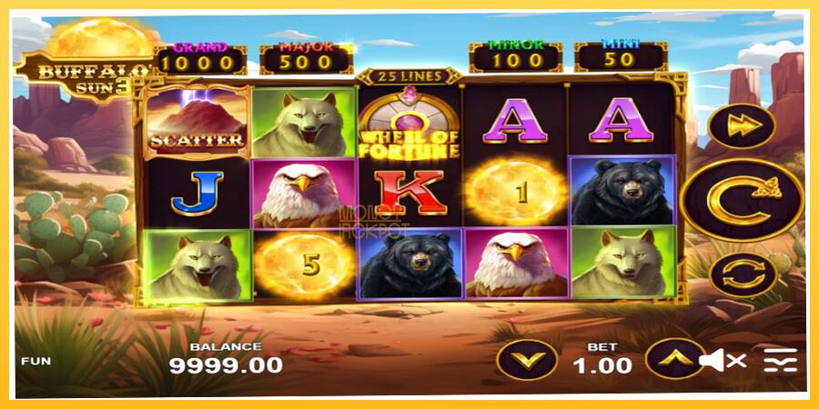 Игровой аппарат Buffalos Sun 3 - игра на реальные деньги, картинка 2