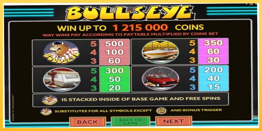 Игровой аппарат Bullseye - игра на реальные деньги, картинка 5