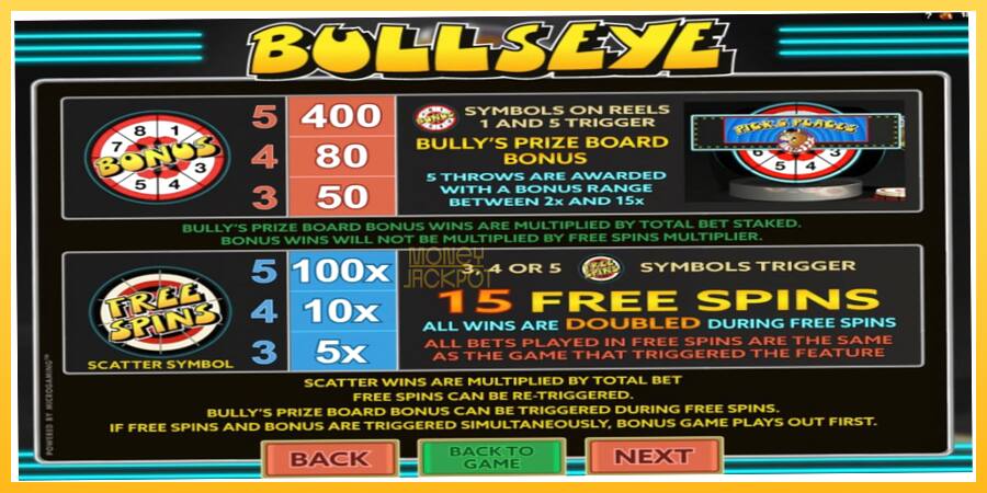 Игровой аппарат Bullseye - игра на реальные деньги, картинка 7