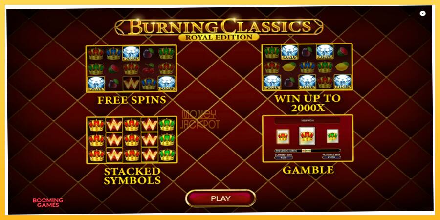 Игровой аппарат Burning Classics Royal Edition - игра на реальные деньги, картинка 1