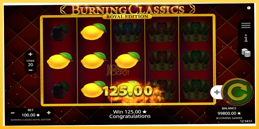 Игровой аппарат Burning Classics Royal Edition - игра на реальные деньги, картинка 3