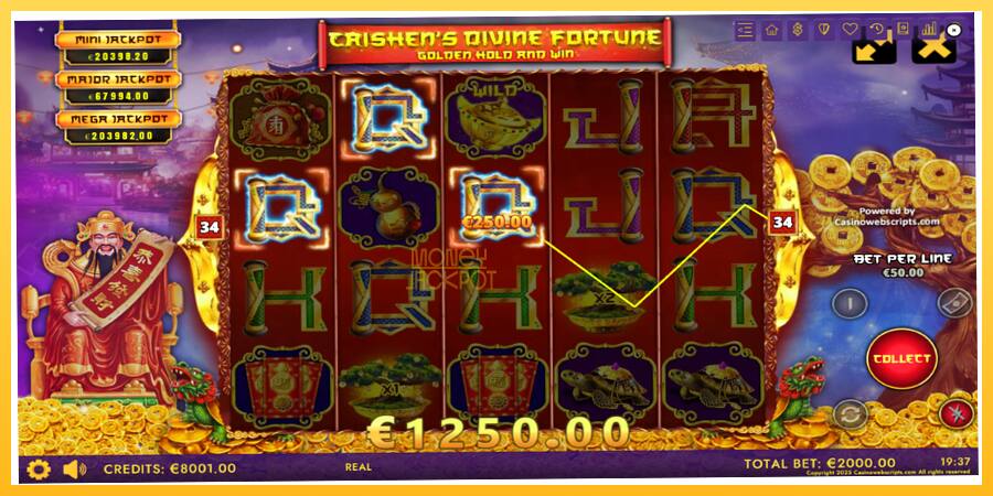 Игровой аппарат Caishens Divine Fortune - игра на реальные деньги, картинка 3