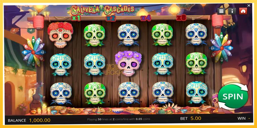 Игровой аппарат Calavera Cascades - игра на реальные деньги, картинка 1