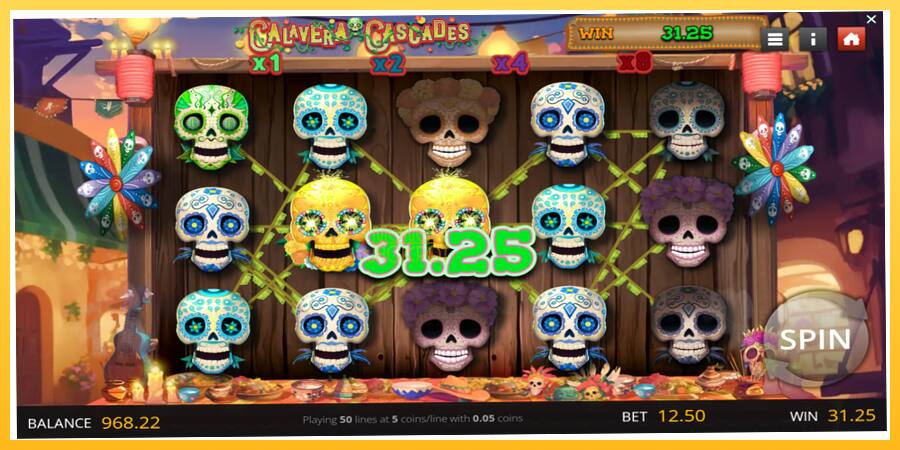 Игровой аппарат Calavera Cascades - игра на реальные деньги, картинка 2