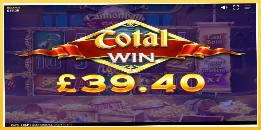 Игровой аппарат Cannonball Cash - игра на реальные деньги, картинка 5