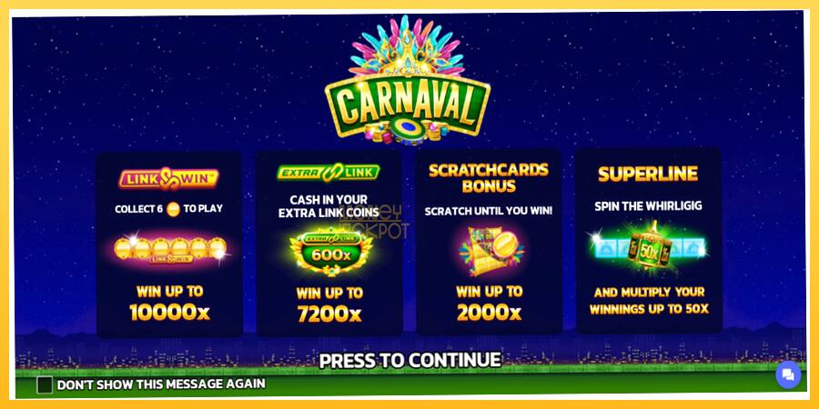 Игровой аппарат Carnaval Link&Win - игра на реальные деньги, картинка 1