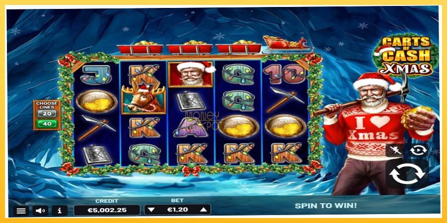 Игровой аппарат Carts of Cash Xmas - игра на реальные деньги, картинка 2