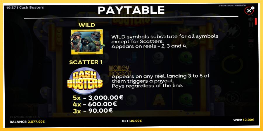 Игровой аппарат Cash Busters - игра на реальные деньги, картинка 5