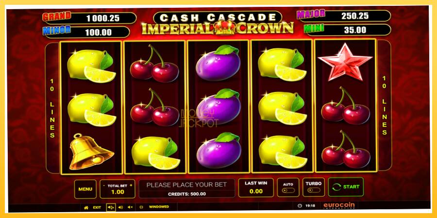 Игровой аппарат Cash Cascade Imperial Crown - игра на реальные деньги, картинка 1