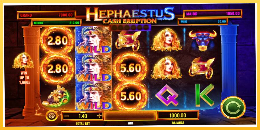 Игровой аппарат Cash Eruption Hephaestus - игра на реальные деньги, картинка 2