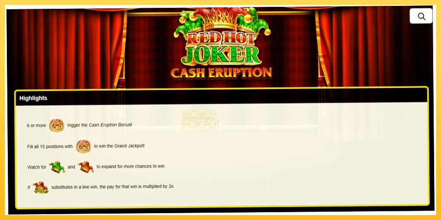 Игровой аппарат Cash Eruption Red Hot Joker - игра на реальные деньги, картинка 5