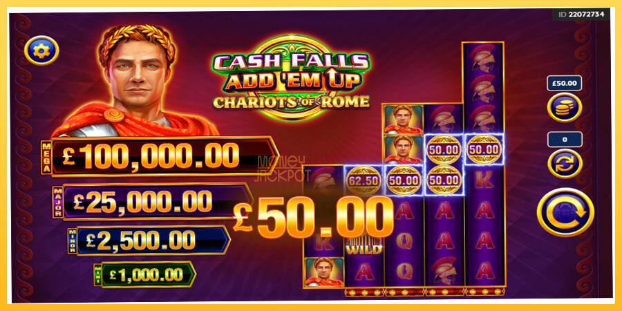 Игровой аппарат Cash Falls: Add Em Up Chariots of Rome - игра на реальные деньги, картинка 3