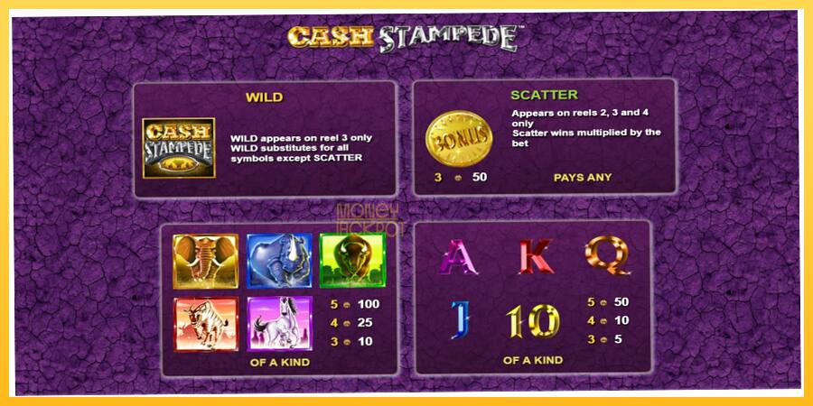 Игровой аппарат Cash Stampede - игра на реальные деньги, картинка 2