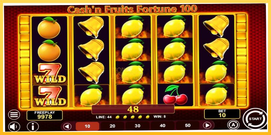 Игровой аппарат Cashn Fruits Fortune 100 - игра на реальные деньги, картинка 2