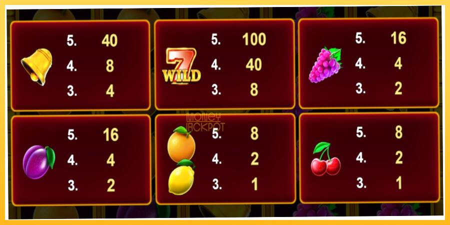 Игровой аппарат Cashn Fruits Fortune 100 - игра на реальные деньги, картинка 4