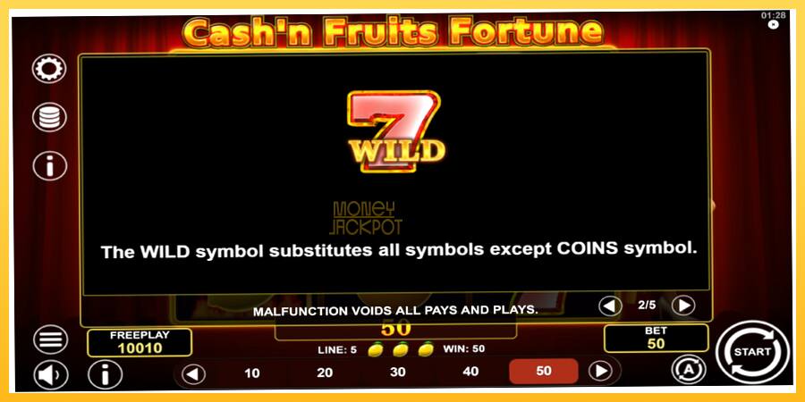 Игровой аппарат Cashn Fruits Fortune - игра на реальные деньги, картинка 6