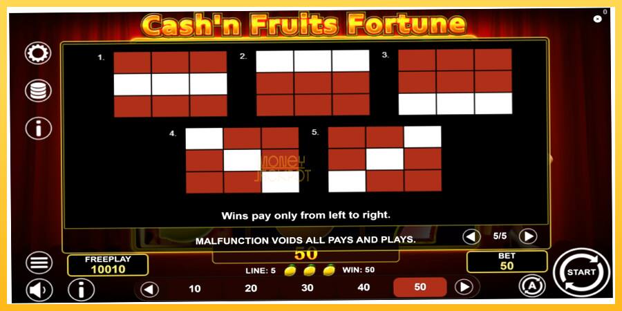 Игровой аппарат Cashn Fruits Fortune - игра на реальные деньги, картинка 7