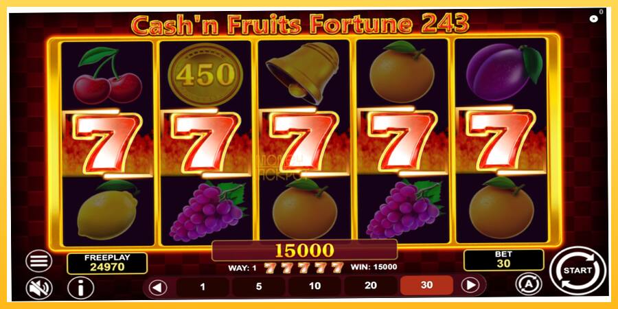 Игровой аппарат Cashn Fruits Fortune 243 - игра на реальные деньги, картинка 4