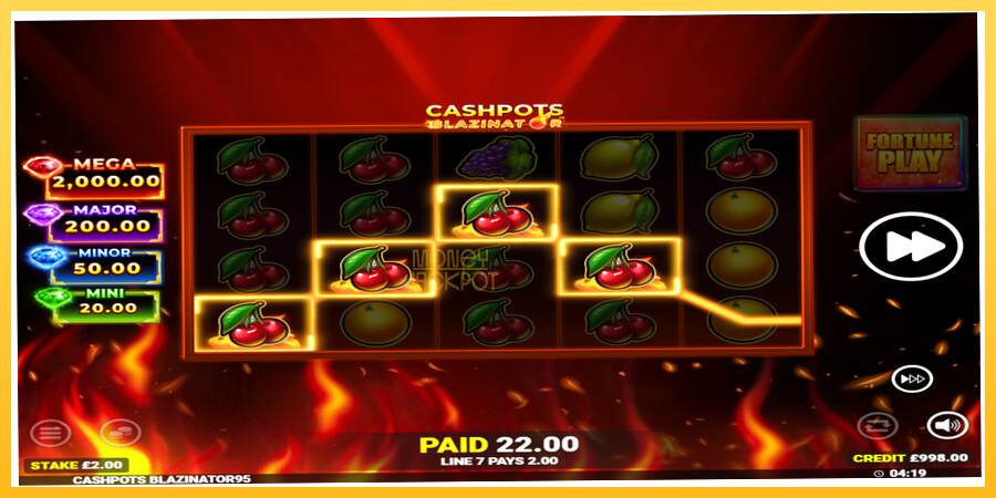 Игровой аппарат Cashpots Blazinator - игра на реальные деньги, картинка 3