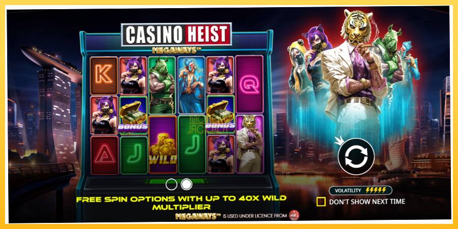 Игровой аппарат Casino Heist Megaways - игра на реальные деньги, картинка 1