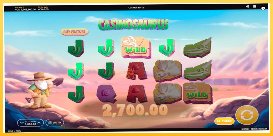 Игровой аппарат Casinosaurus - игра на реальные деньги, картинка 4