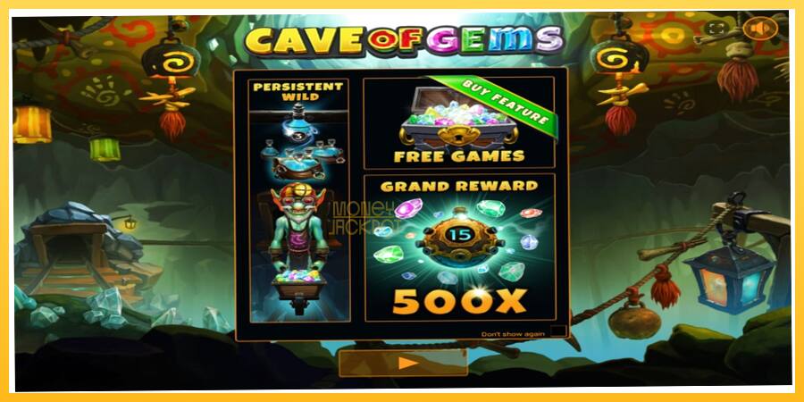 Игровой аппарат Cave of Gems - игра на реальные деньги, картинка 1