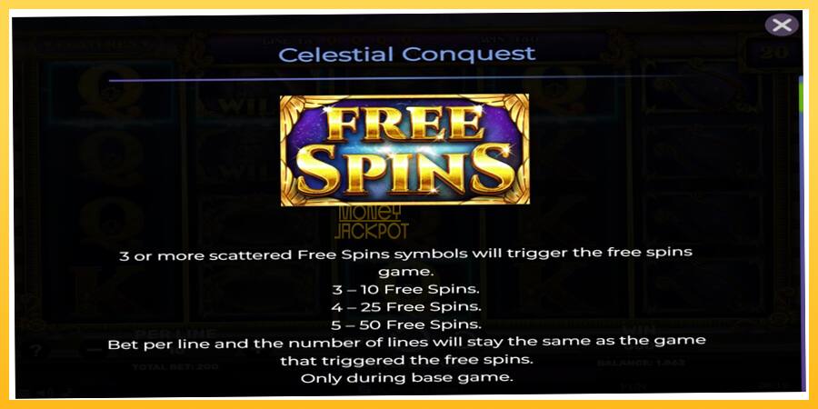 Игровой аппарат Celestial Conquest - игра на реальные деньги, картинка 4