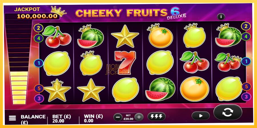 Игровой аппарат Cheeky Fruits 6 Deluxe - игра на реальные деньги, картинка 4