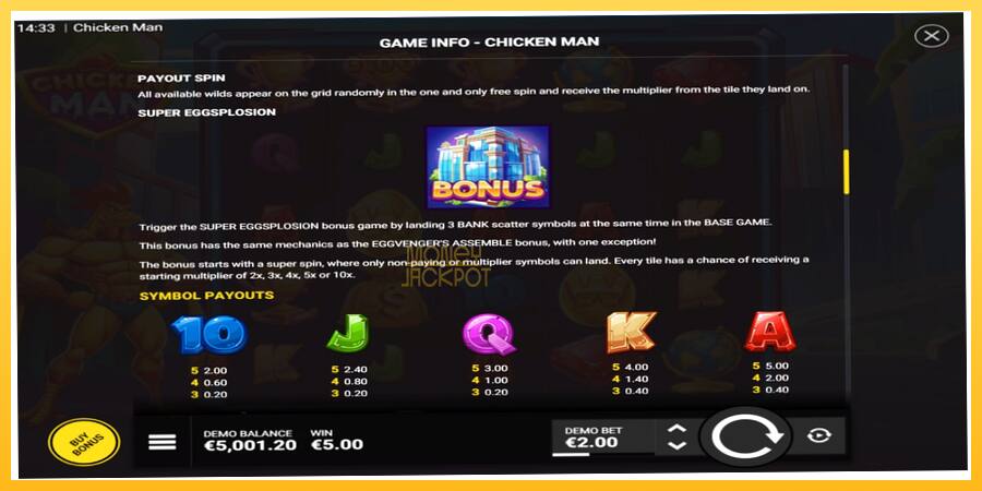 Игровой аппарат Chicken Man - игра на реальные деньги, картинка 5