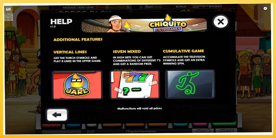 Игровой аппарат Chiquito FistroGames - игра на реальные деньги, картинка 7