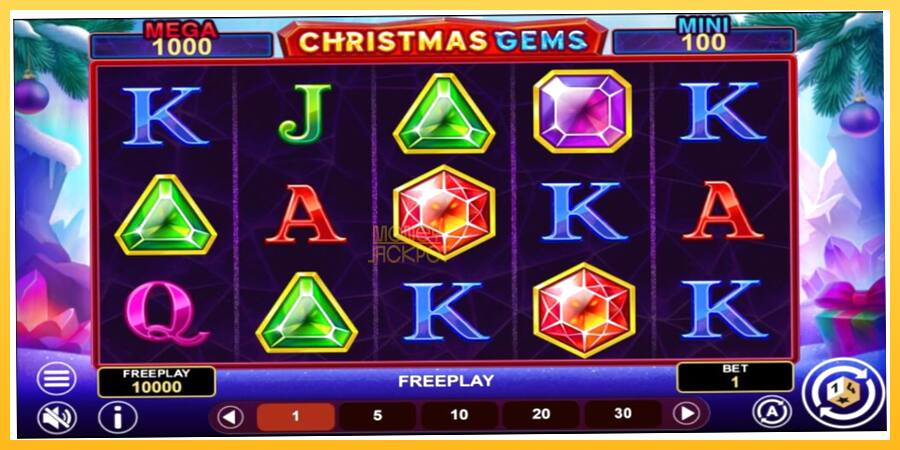 Игровой аппарат Christmas Gems Hold & Win - игра на реальные деньги, картинка 2