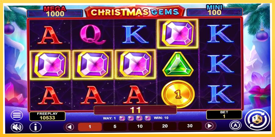 Игровой аппарат Christmas Gems Hold & Win - игра на реальные деньги, картинка 4