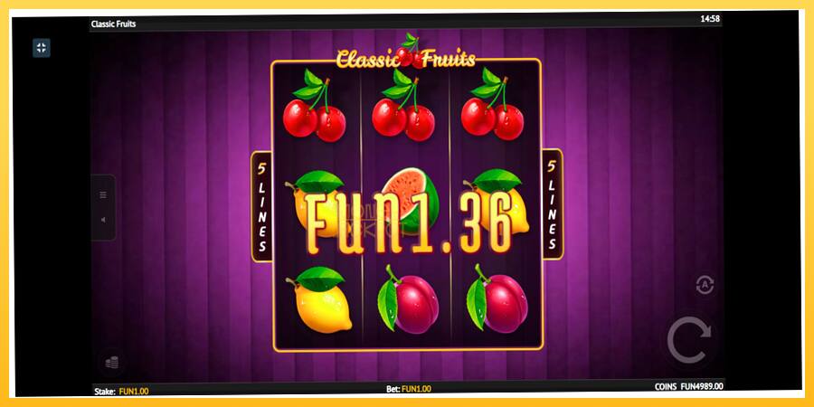 Игровой аппарат Classic Fruit - игра на реальные деньги, картинка 3