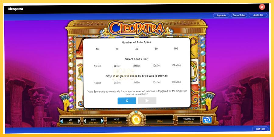 Игровой аппарат Cleopatra - игра на реальные деньги, картинка 2