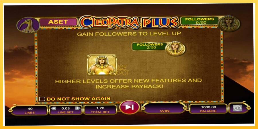 Игровой аппарат Cleopatra Plus - игра на реальные деньги, картинка 1