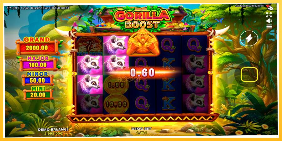 Игровой аппарат Coin Rush: Gorilla Boost - игра на реальные деньги, картинка 2