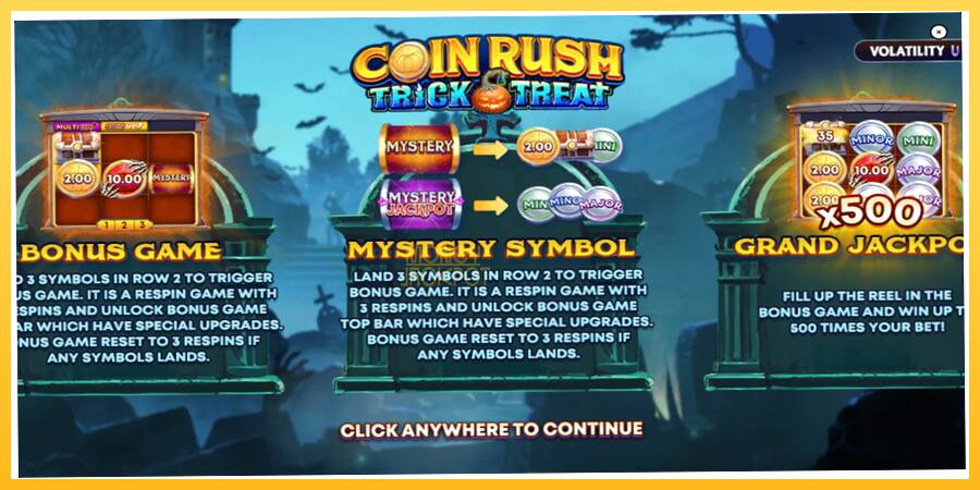 Игровой аппарат Coin Rush: Trick o Treat - игра на реальные деньги, картинка 1