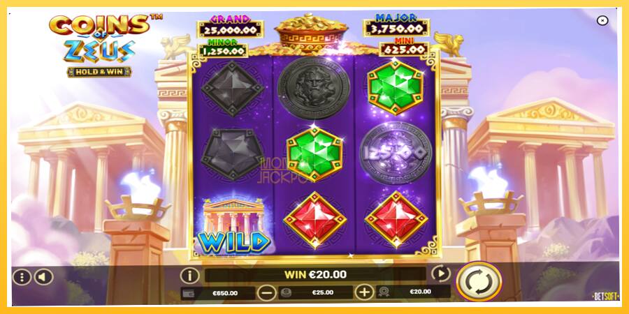 Игровой аппарат Coins of Zeus - игра на реальные деньги, картинка 3