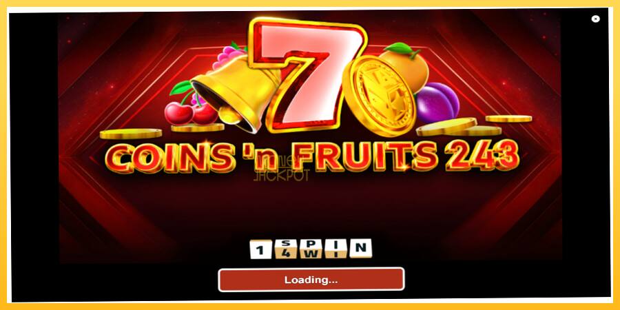 Игровой аппарат Coinsn Fruits 243 - игра на реальные деньги, картинка 1