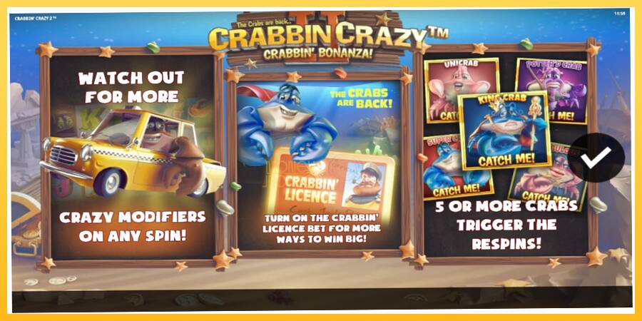 Игровой аппарат Crabbin Crazy 2 - игра на реальные деньги, картинка 1