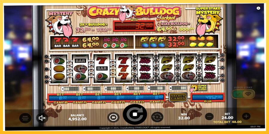 Игровой аппарат Crazy Bulldog - игра на реальные деньги, картинка 2